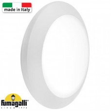 Φωτιστικό Πλαφονιέρα Φ35 με 2 ντουί E27 Ρητίνης Λευκό IP66 Fumagalli Umberta